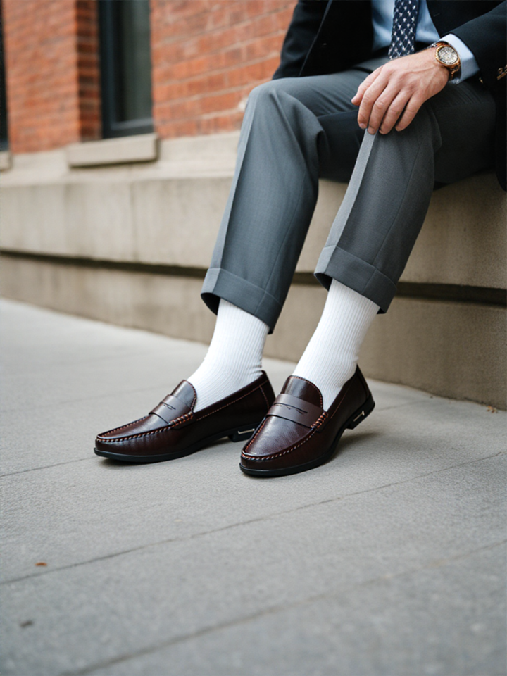 James - Men's Genuine Leather Shoes with High-Quality Finish