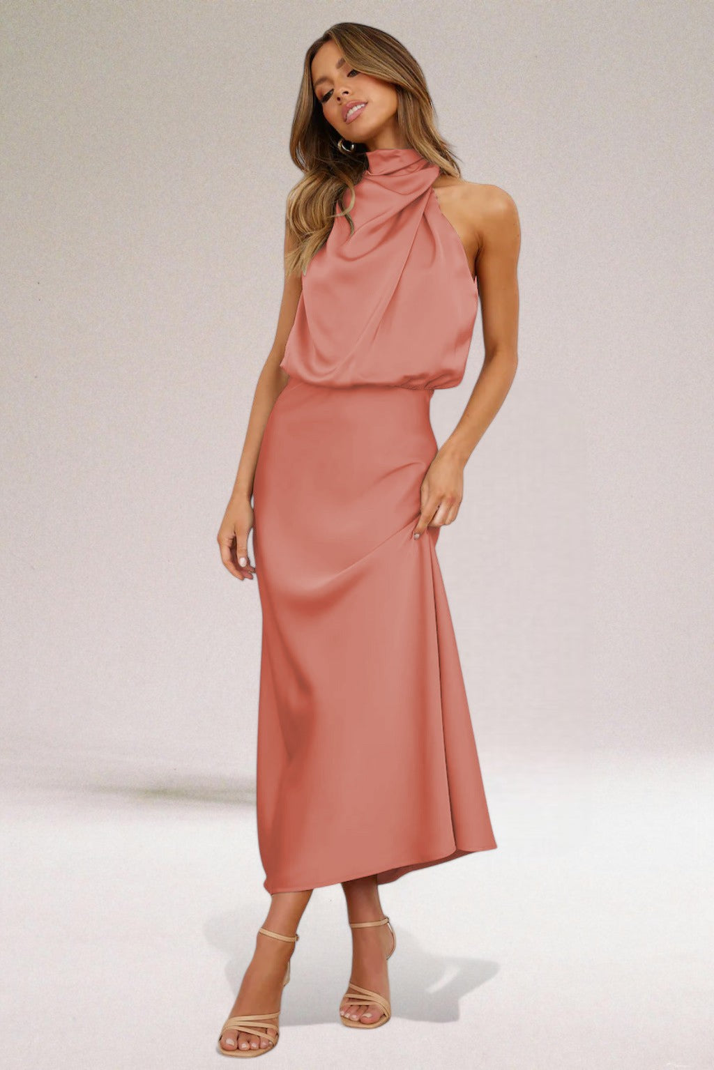Jolene™ - Glamorous Halter Dress
