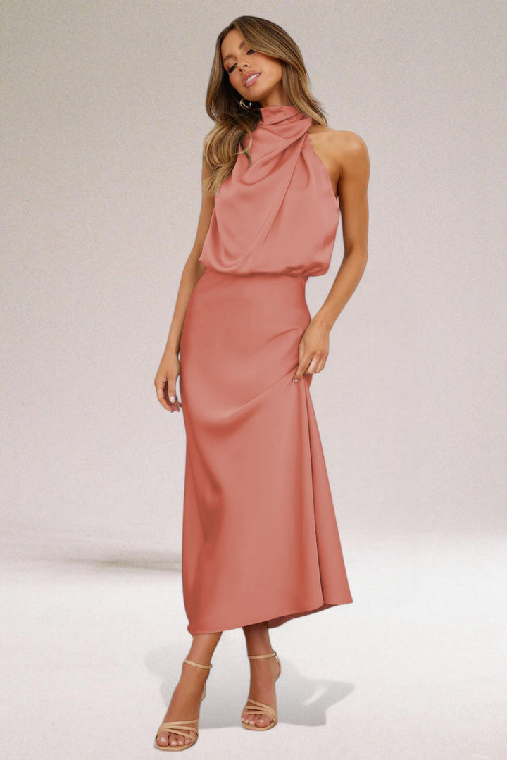 Jolene™ - Glamorous Halter Dress