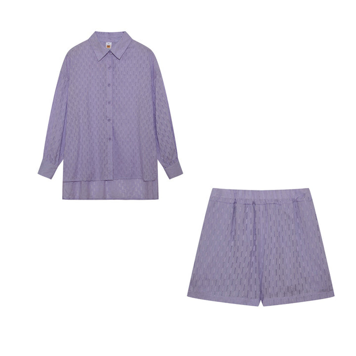 Madie™ - Chic Shirt & Shorts Set