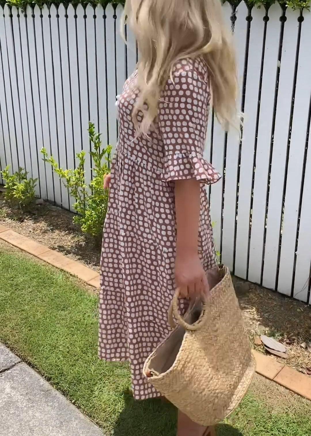 Eliza™ - Short-Sleeve Midi Dress