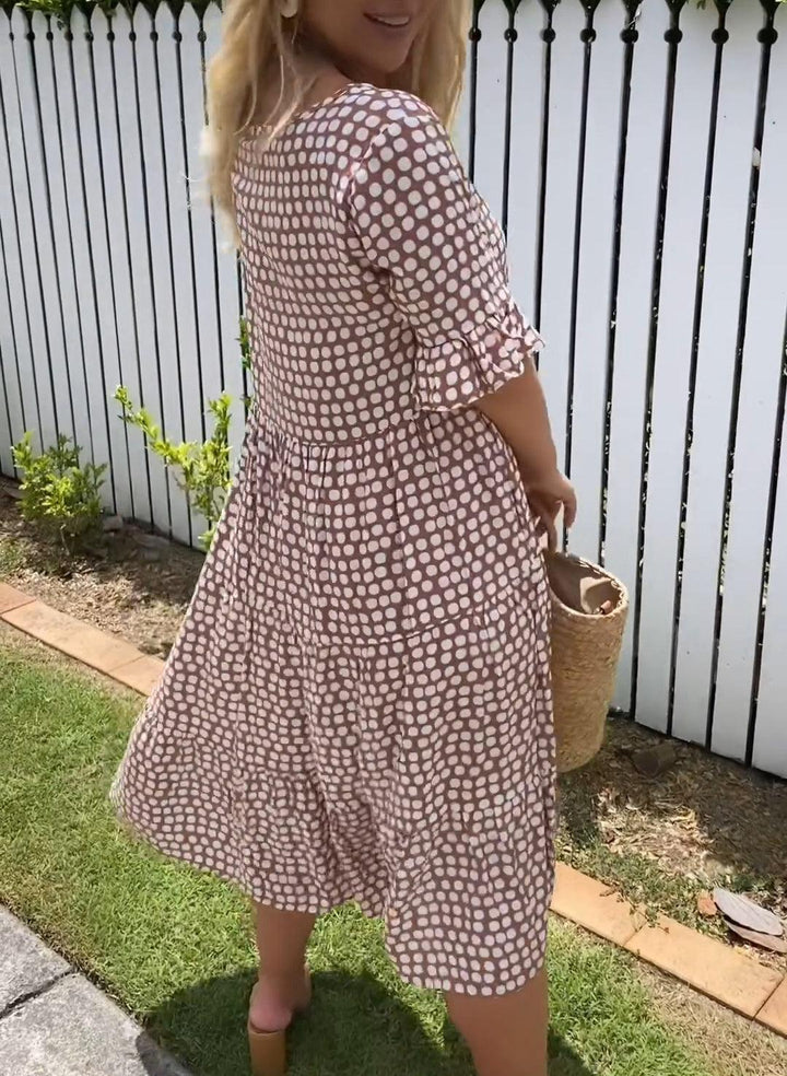 Eliza™ - Short-Sleeve Midi Dress