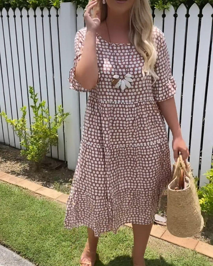 Eliza™ - Short-Sleeve Midi Dress