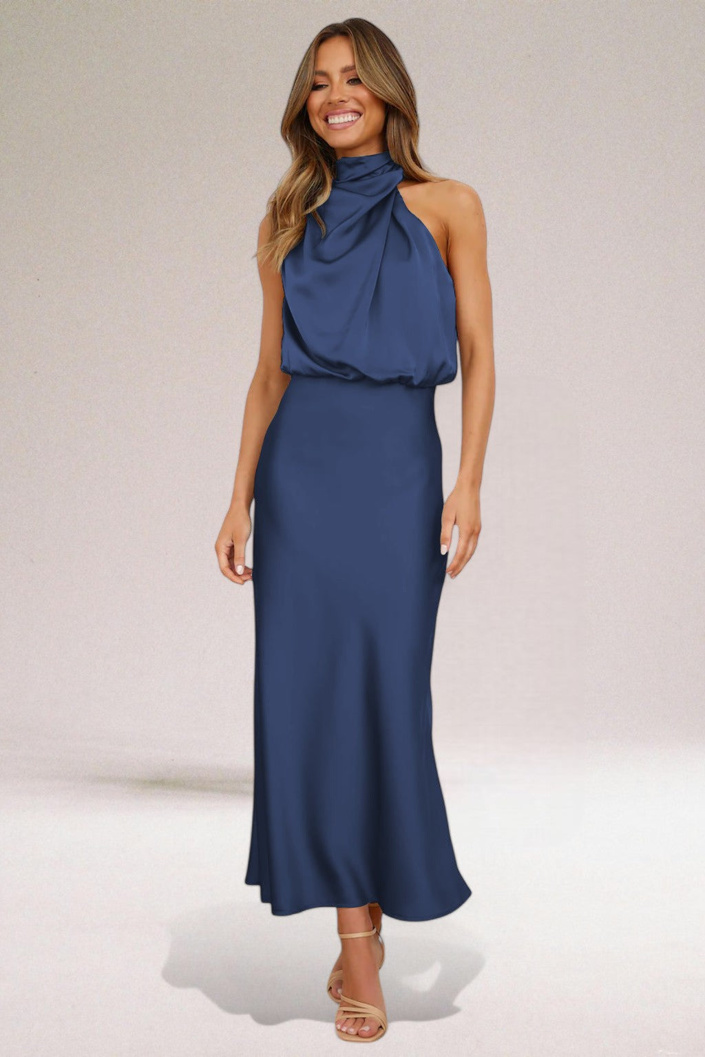 Jolene™ - Glamorous Halter Dress