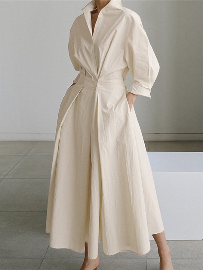 Bryony™ - Buttoned Midi Dress