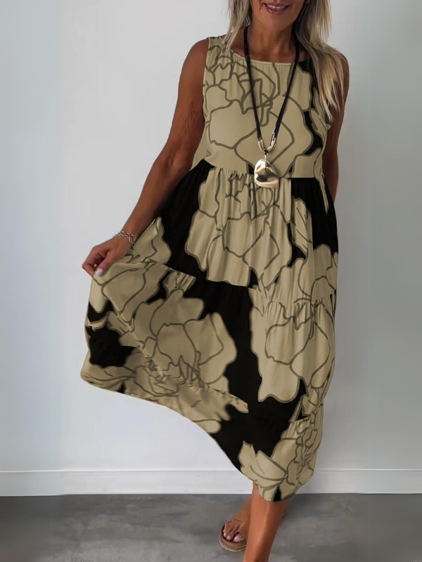 Eleonore™ - Elegant Printed Sleeveless Dress