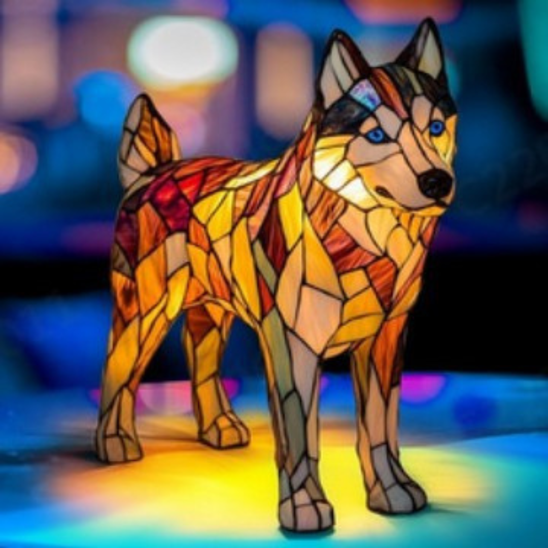 Diesel | Magic Glass Dog Lamp in Colourful Design