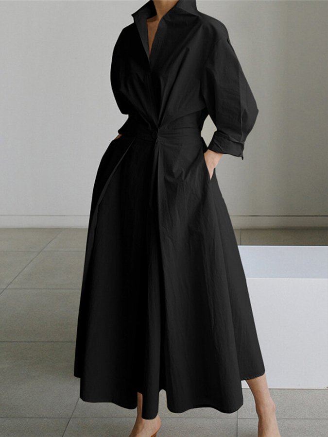 Bryony™ - Buttoned Midi Dress