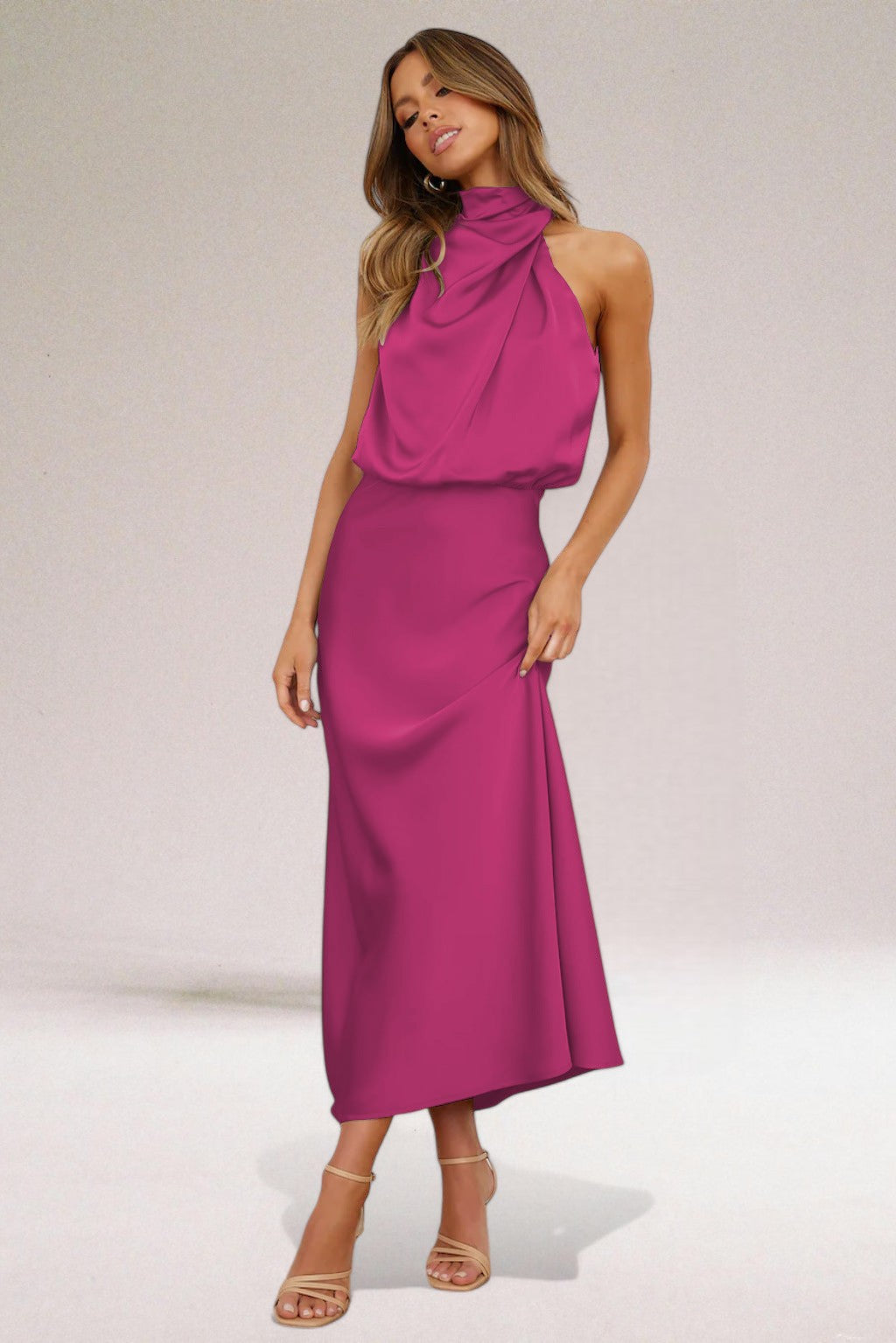 Jolene™ - Glamorous Halter Dress