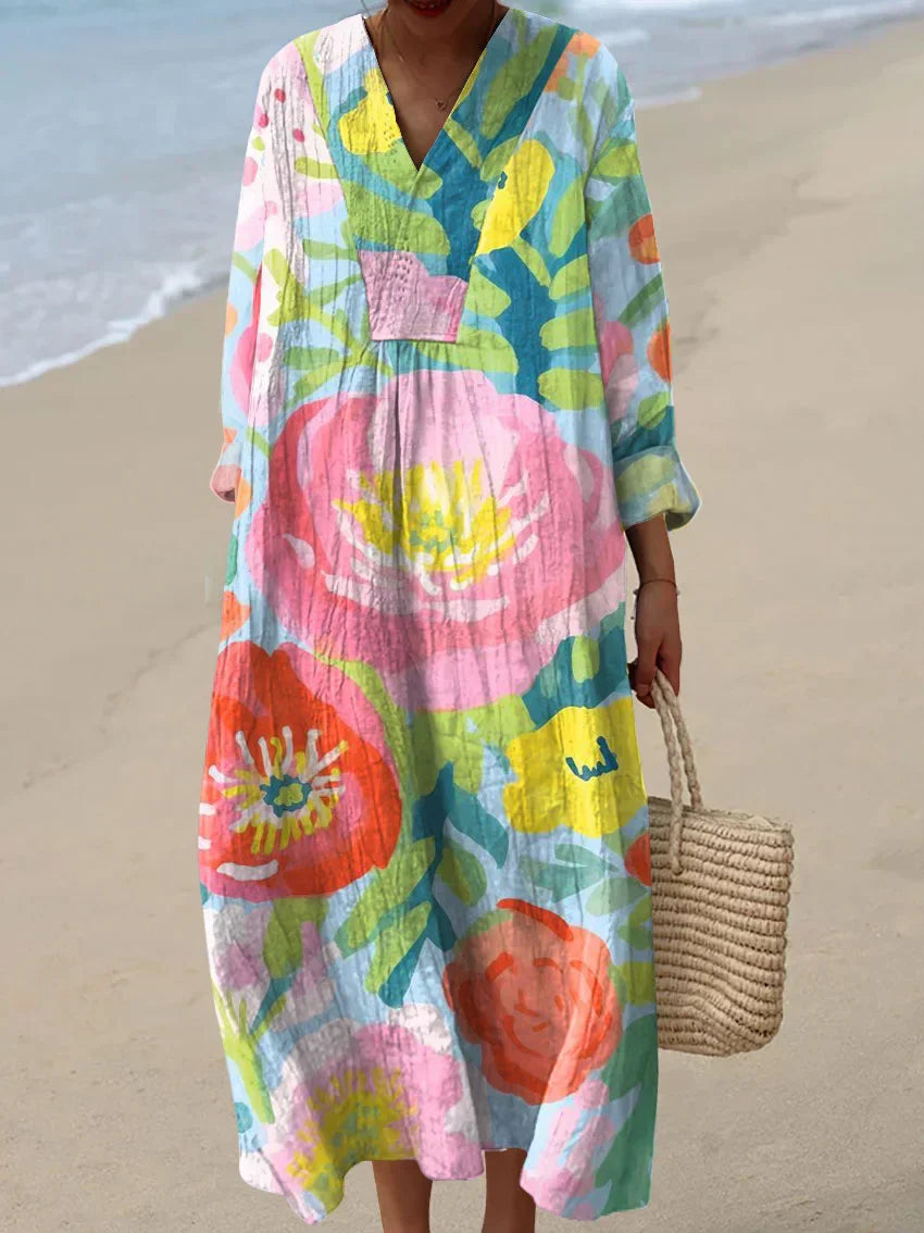 Dina - Artist-Inspired Cotton Dress