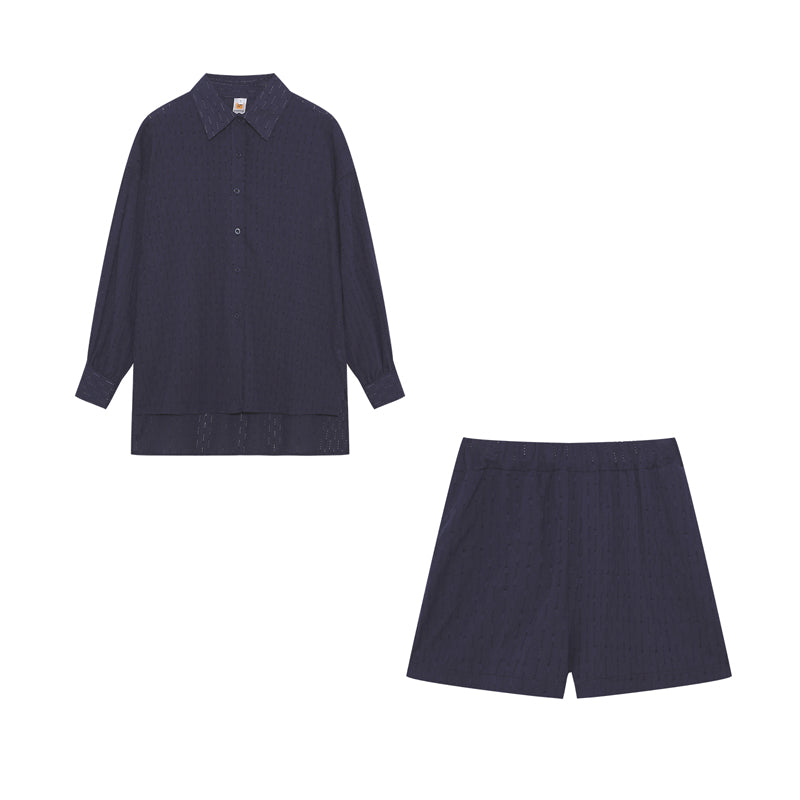 Madie™ - Chic Shirt & Shorts Set