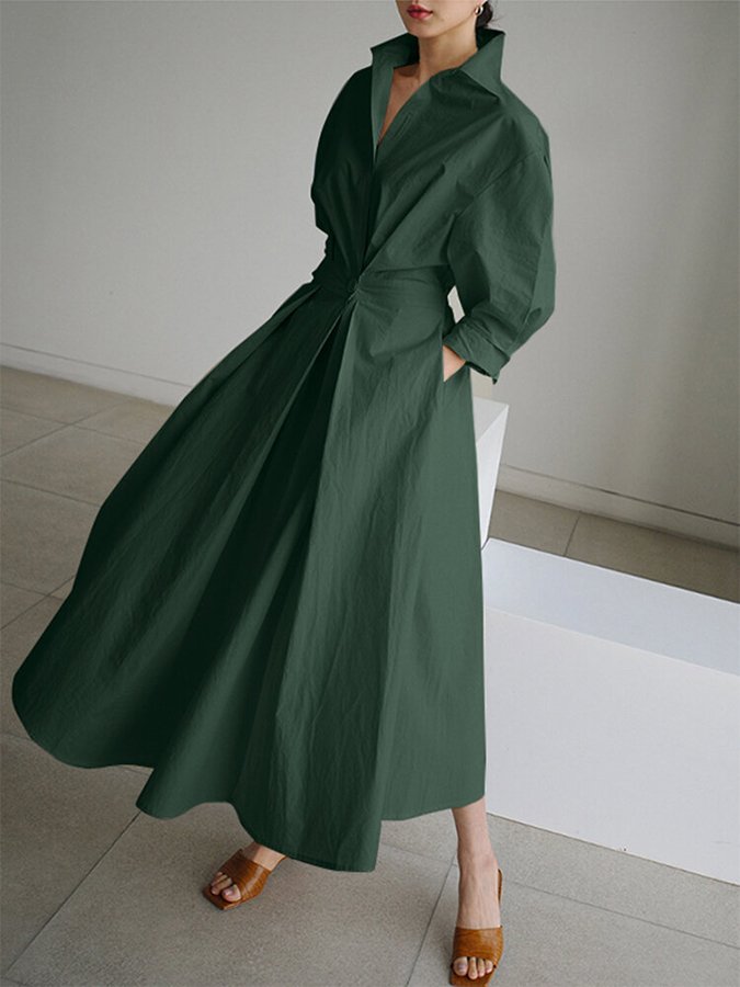 Bryony™ - Buttoned Midi Dress