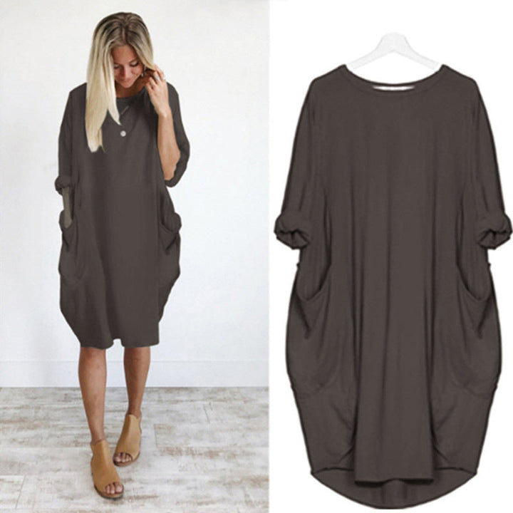 Ashleigh™ - Comfort Shirt Dress with Pockets