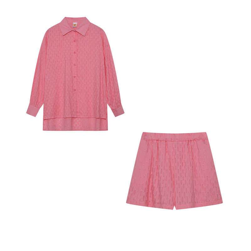 Madie™ - Chic Shirt & Shorts Set