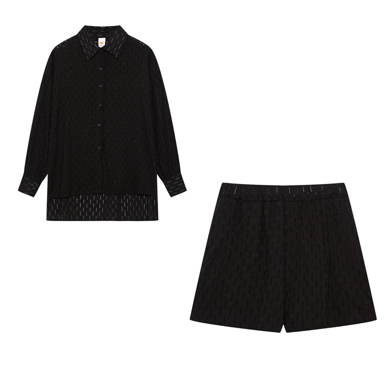 Madie™ - Chic Shirt & Shorts Set
