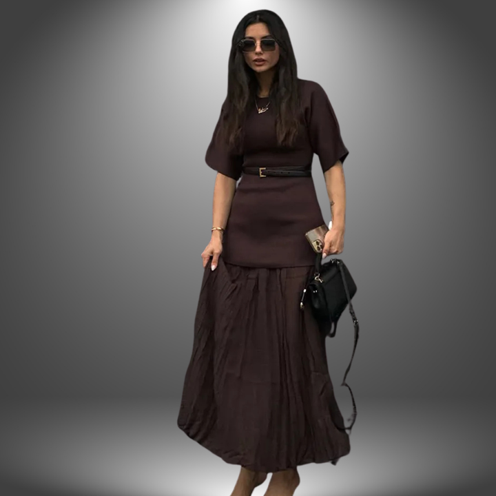 Valerie™ - Elegant Dress with Ruffled Skirt