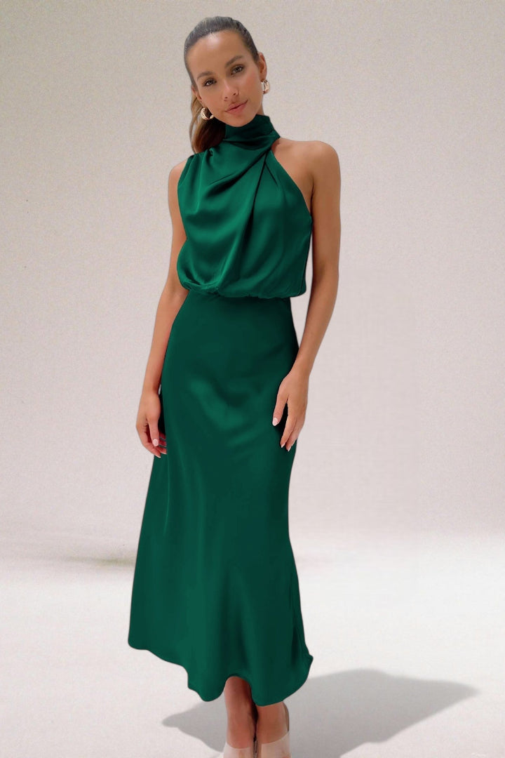 Jolene™ - Glamorous Halter Dress