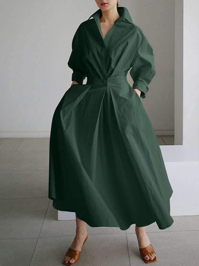 Bryony™ - Buttoned Midi Dress