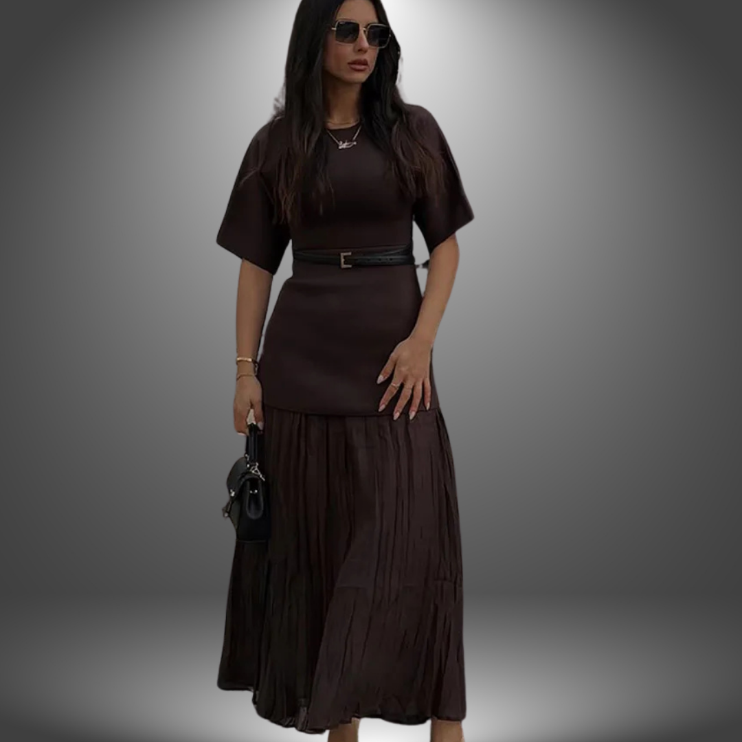 Valerie™ - Elegant Dress with Ruffled Skirt