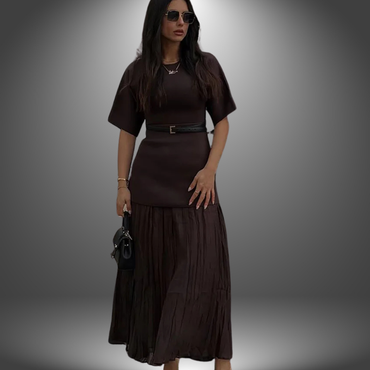 Valerie™ - Elegant Dress with Ruffled Skirt