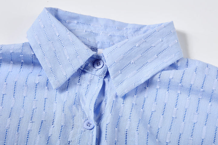 Madie™ - Chic Shirt & Shorts Set