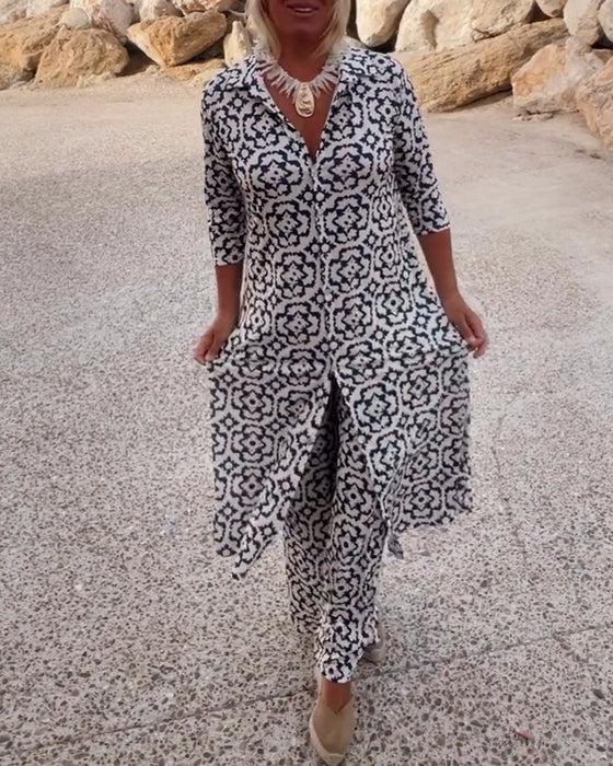 Annabelle™ -  Elegant Set with Geometric Prints