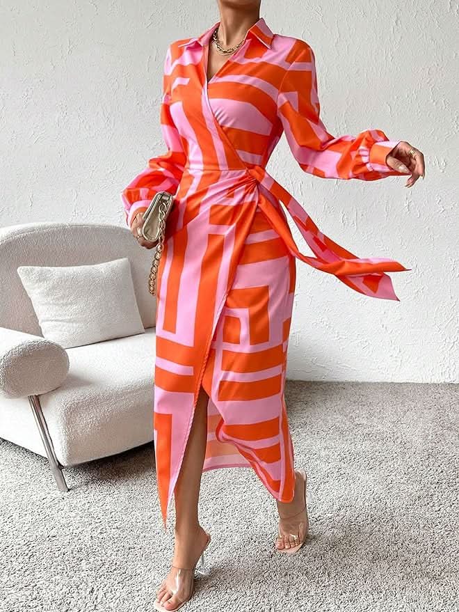 Aurora™ - Wrap Print Dress