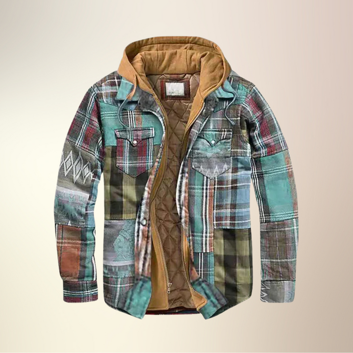 Yves™ I Plaid Patchwork Jacket