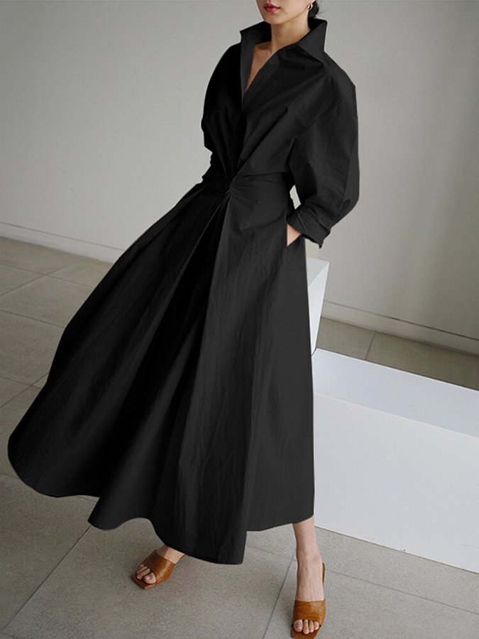 Bryony™ - Buttoned Midi Dress