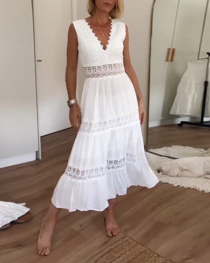 Kimmy™ - Lace V-Neck Dress