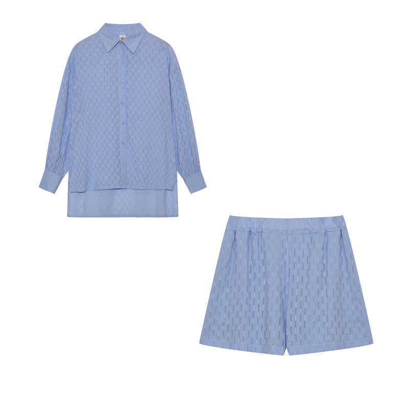 Madie™ - Chic Shirt & Shorts Set