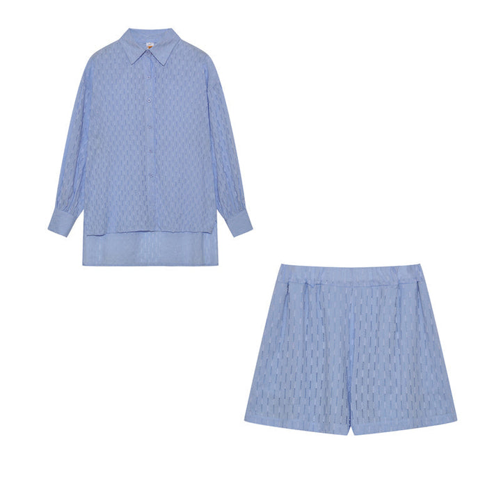 Madie™ - Chic Shirt & Shorts Set