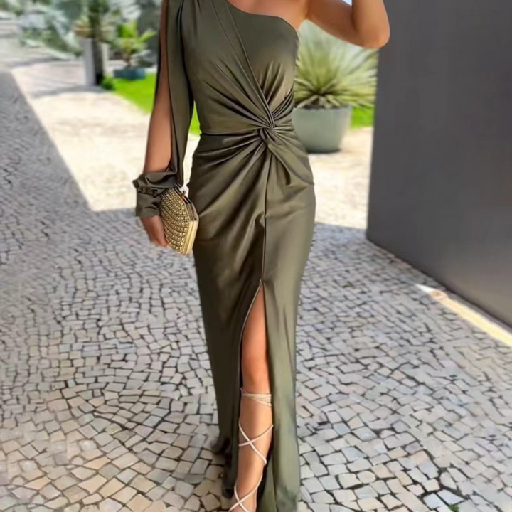 Theodora™ - Luxurious One Shoulder Long Dress