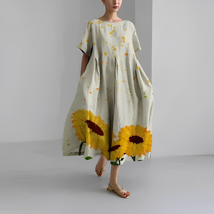 Eliza™ - Bohemian Floral Maxi Dress