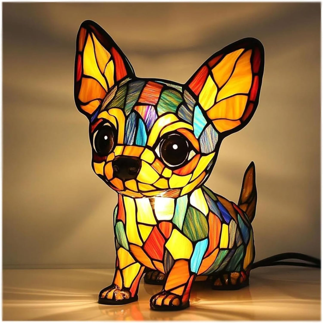 Chacha | Magisk Colourful Glass Dog Lamp
