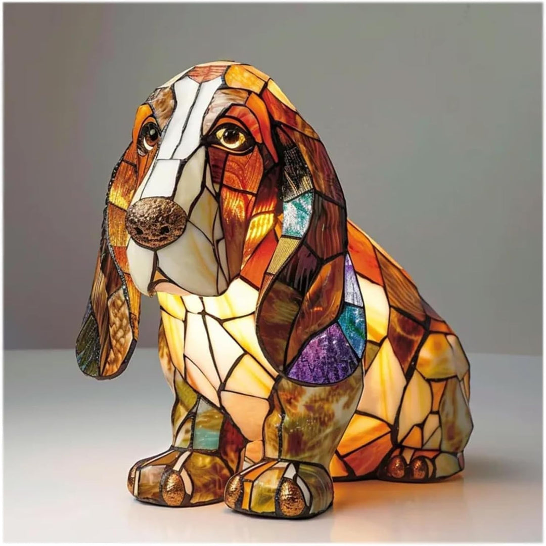 Canelle | Magisk Colourful Glass Dog Lamp