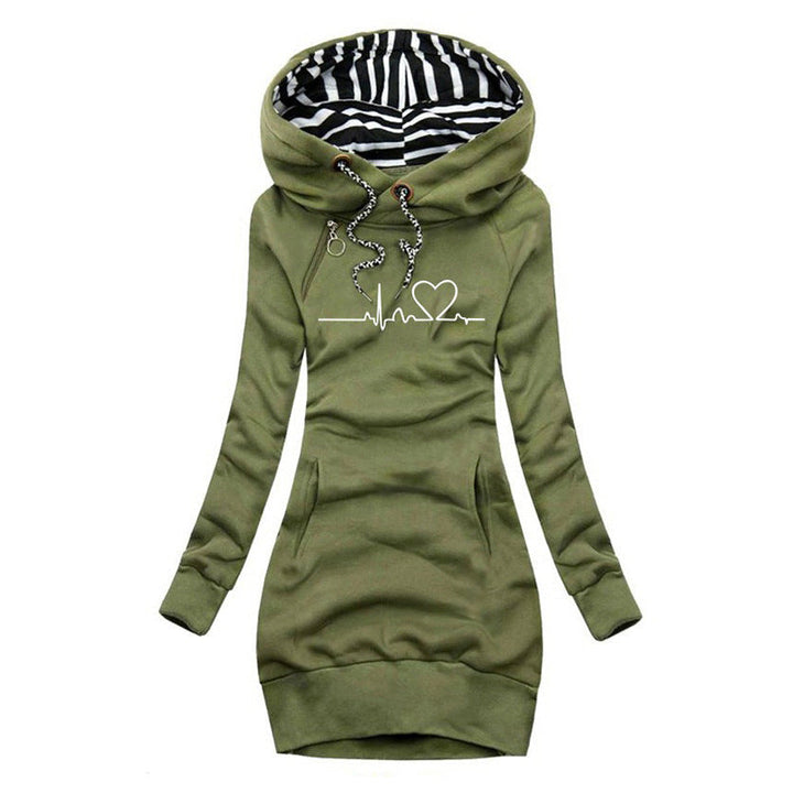 Cristina™ - Sweater Dress with Heartbeat Print
