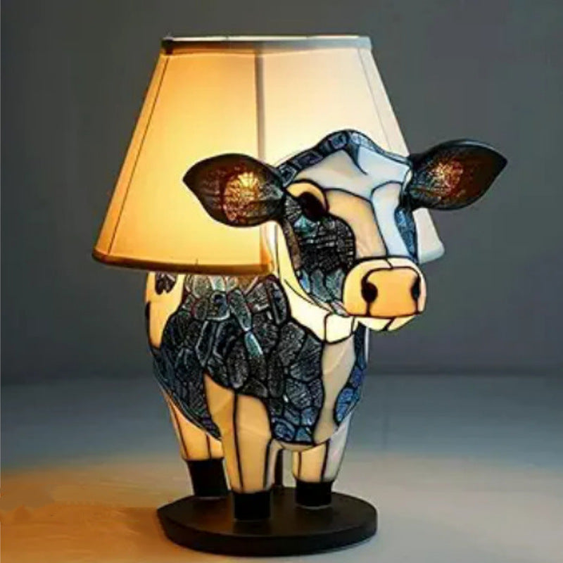 Marguerite | Magical Cow Lamp in Coloured Glass