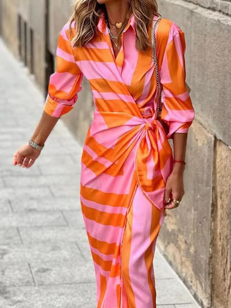 Aurora™ - Wrap Print Dress