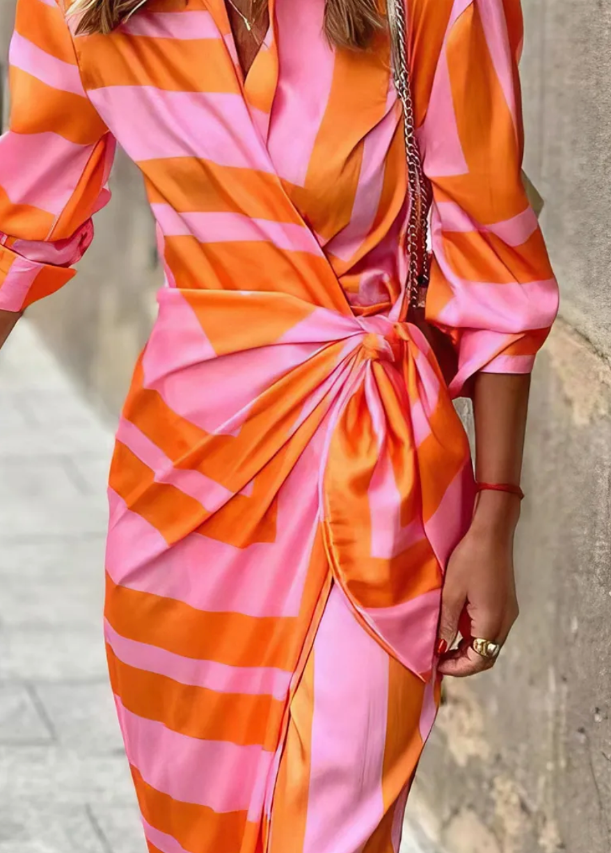 Aurora™ - Wrap Print Dress