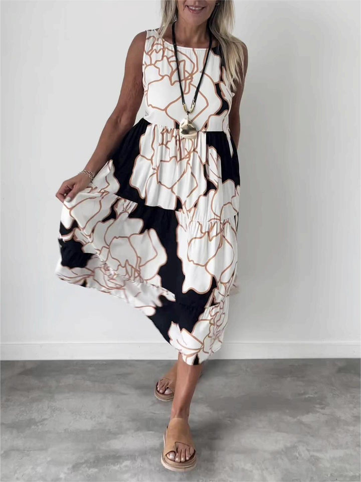 Eleonore™ - Elegant Printed Sleeveless Dress