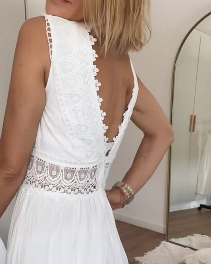 Kimmy™ - Lace V-Neck Dress