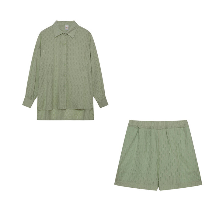 Madie™ - Chic Shirt & Shorts Set
