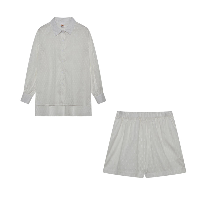 Madie™ - Chic Shirt & Shorts Set