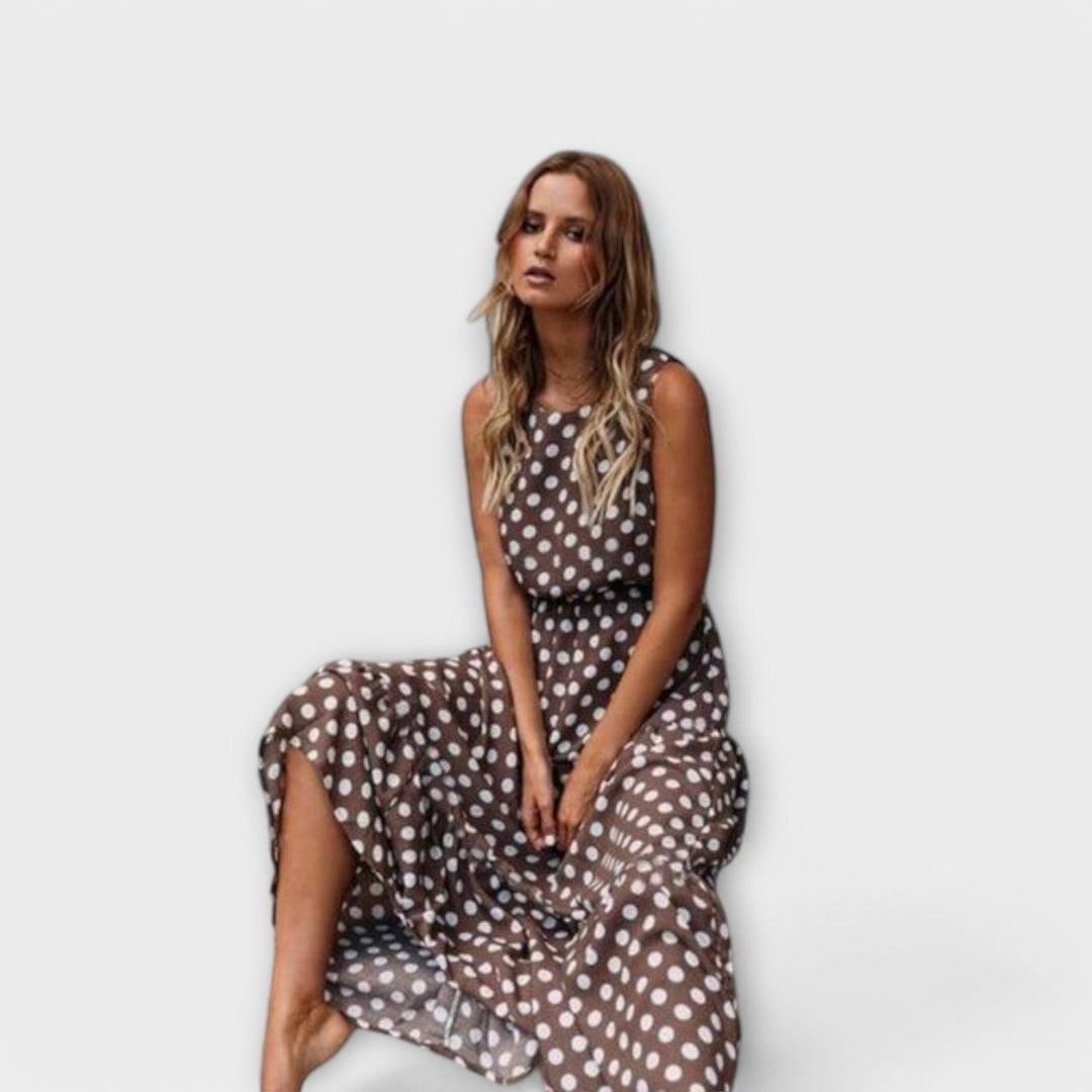 Beatrix™ - Dotted Boho Midi Dress