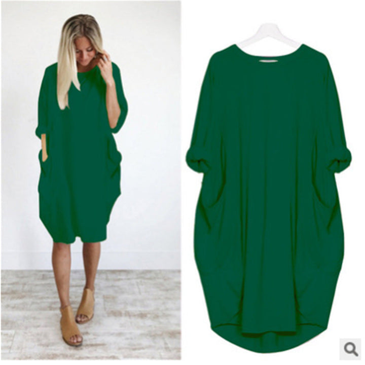 Ashleigh™ - Comfort Shirt Dress with Pockets