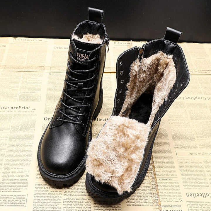 Julia™ | Elegant Black Leather Boots