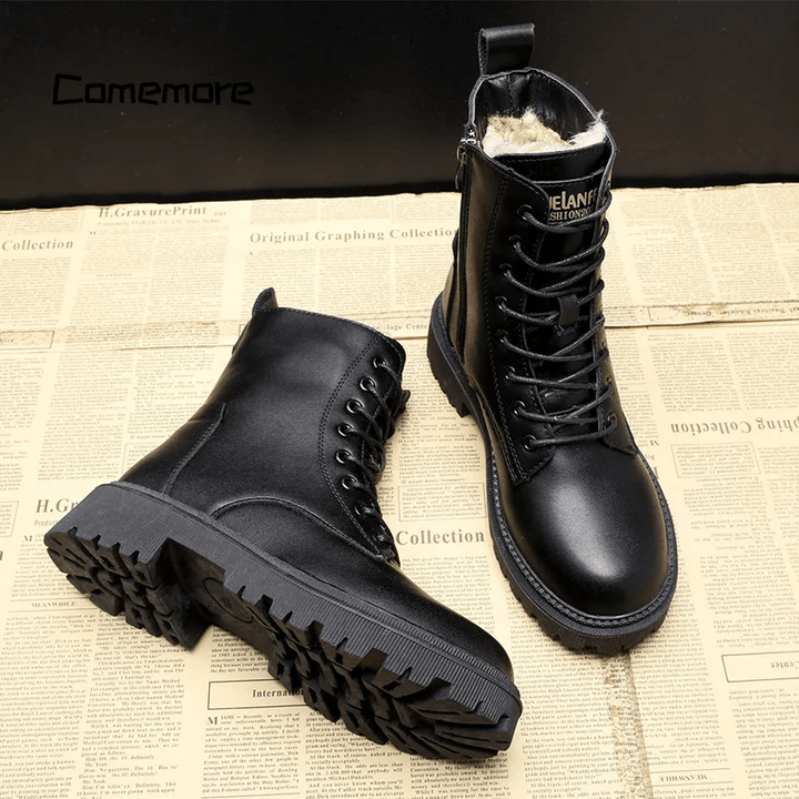 Julia™ | Elegant Black Leather Boots