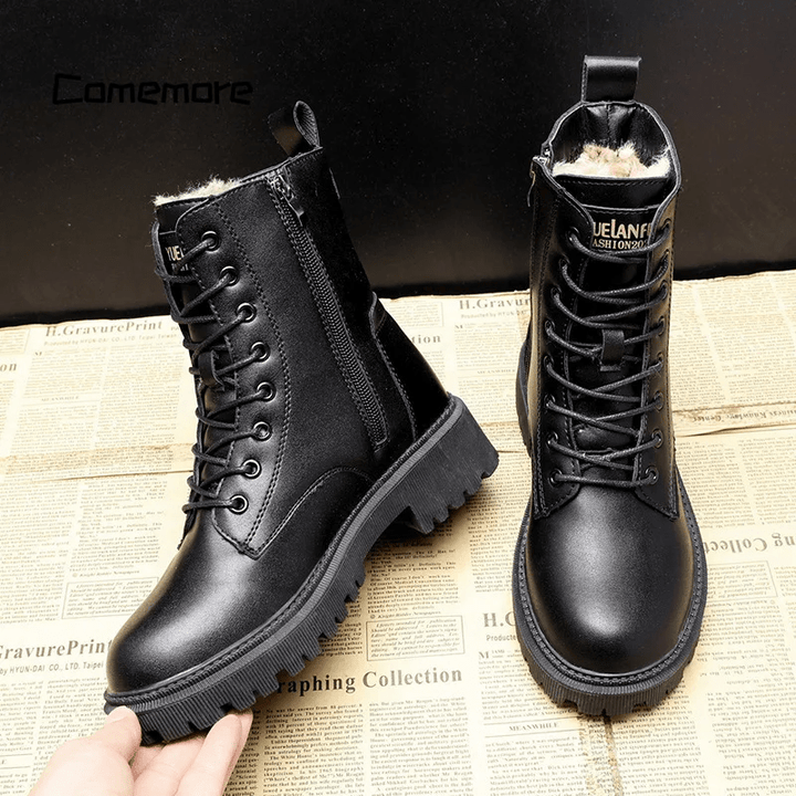Julia™ | Elegant Black Leather Boots