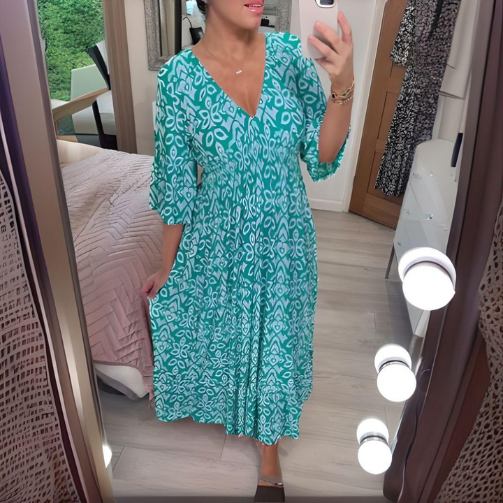 Victoria™ - Boho Printed Maxi Dress
